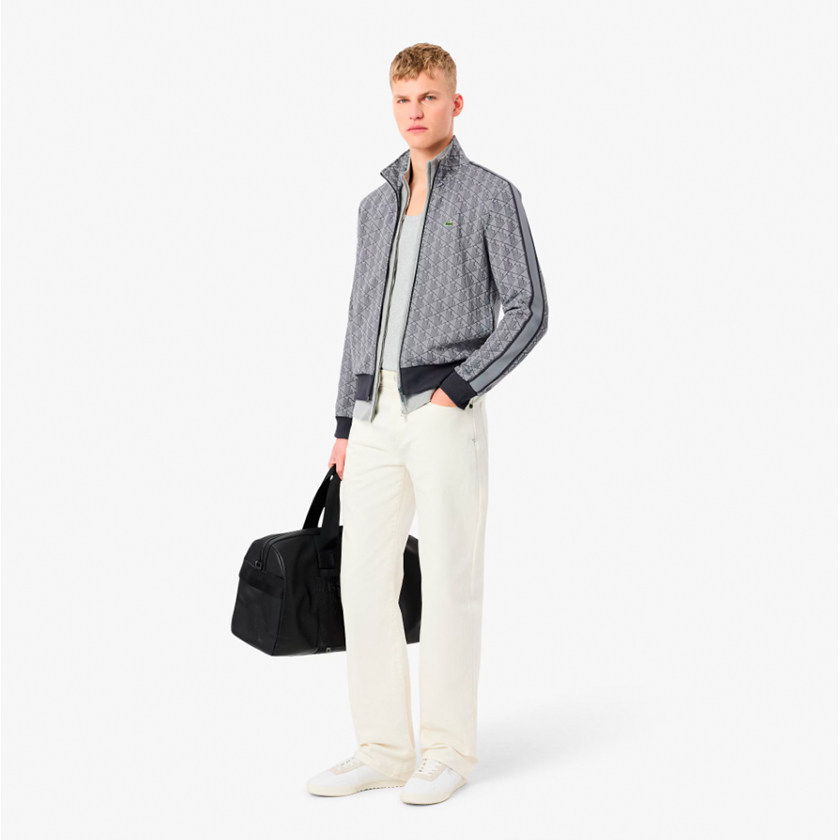 Lacoste chaqueta jacquard grey 3