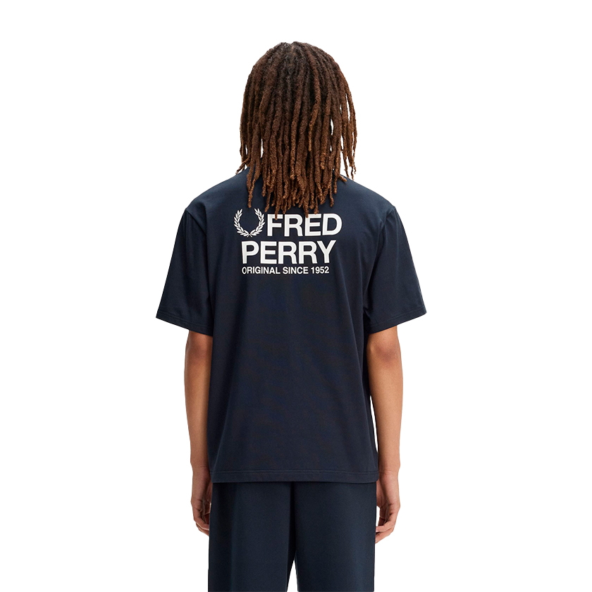 Fred Perry camiseta over marino 3