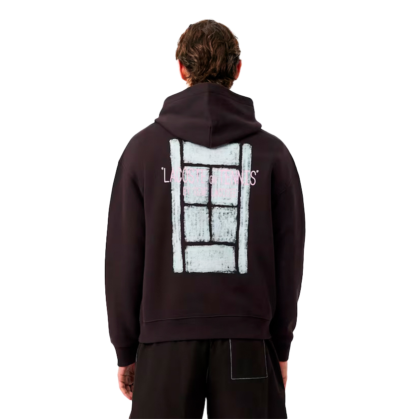 Lacoste sudadera marron 2