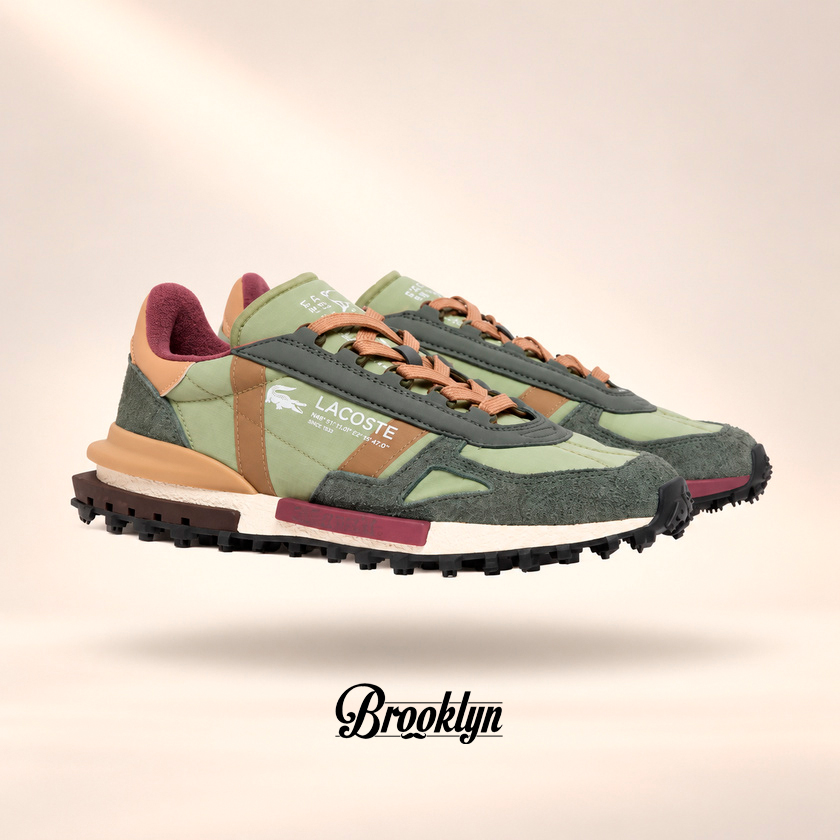Lacoste elite khaki burdeos